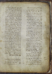 Photograph of a page with two columns of text.