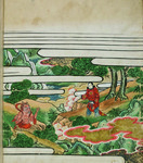 The Himalaya Boy’s encounter with the demon in the first volume of a circa 1600 version of Shaka no hongi.