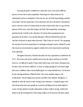 View PDF (61.6 KB), titled "Directed Self Placement Essay (DSP) Essay from Sadie"