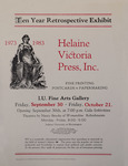 Large image of Columbia and an announcement about exhibit opening, gallery hours and dates, and a description of what the press published. See Resources for description.