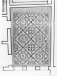 Figure A12.b Ostia, III, ix, 21, Insula del Graffito, room A, drawing of mosaic floor.