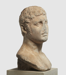 Photograph of portrait bust of a youth.