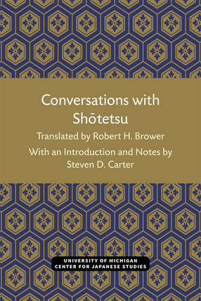 Cover image for Conversations with Shōtetsu