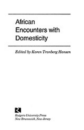 Cover image for African encounters with domesticity