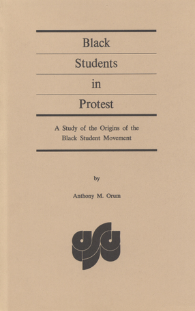 Cover image for Black students in protest: a study of the origins of the Black student movement