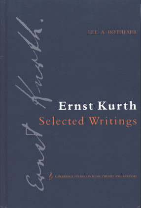 Cover image for Ernst Kurth: selected writings