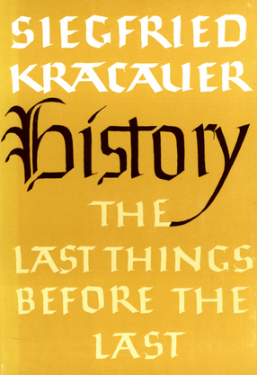 Cover image for History, the last things before the last
