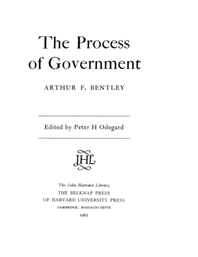 Cover image for The process of government