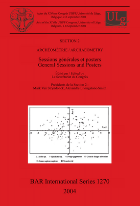 Cover image for Archéométrie / Archaeometry: Sessions générales et posters / General Sessions and Posters
