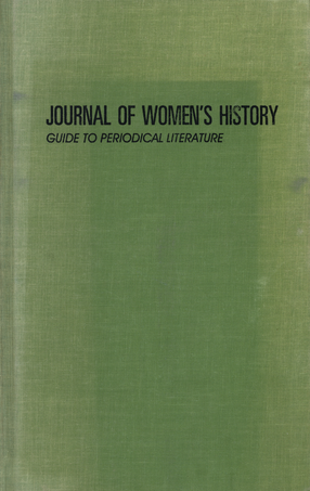 Cover image for Journal of Women&#39;s History Guide to Periodical Literature