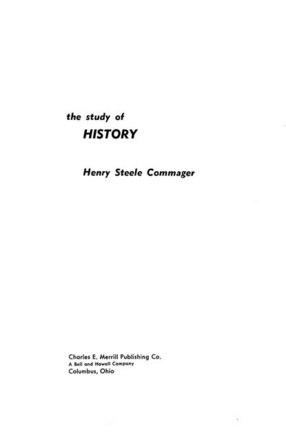 Cover image for The study of history