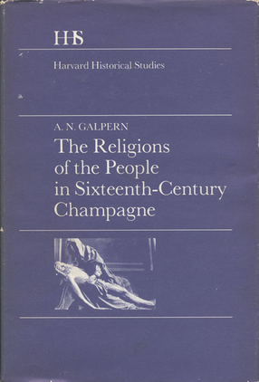 Cover image for The Religions of the Oeople in Sixteenth-Century Champagne
