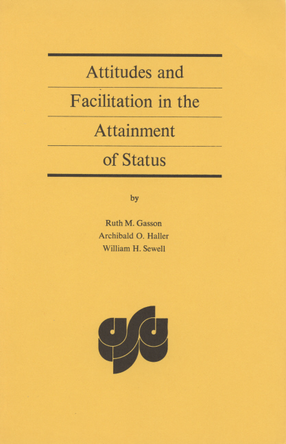 Cover image for Attitudes and facilitation in the attainment of status