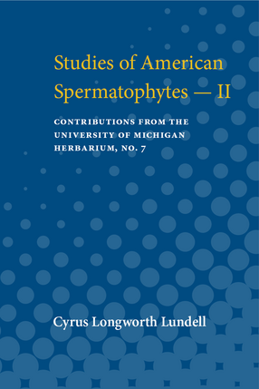 Cover image for Studies of American Spermatophytes - II