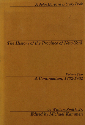 Cover image for The history of the Province of New-York, Vol. 2
