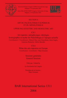 Cover image for Art du Paléolithique Supérieur et du Mésolithique / Upper Palaeolithic and Mesolithic Art: Sessions générales et posters / General Sessions and Posters
