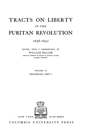 Cover image for Tracts on liberty in the Puritan Revolution, 1638-1647, Vol. 2