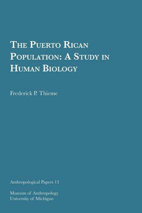 Cover image for The Puerto Rican Population: A Study in Human Biology