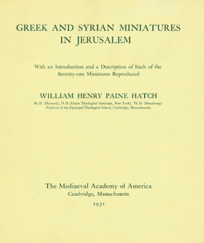 Cover image for Greek and Syrian miniatures in Jerusalem