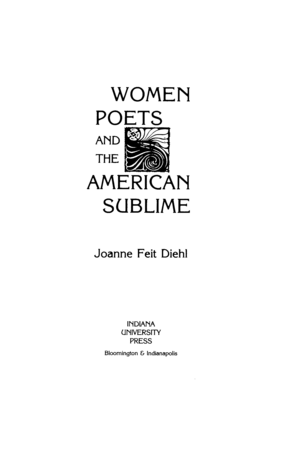Cover image for Women Poets and the American Sublime