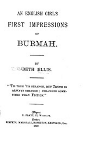 Cover image for An English girl&#39;s first impressions of Burmah