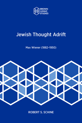 Cover image for Jewish Thought Adrift: Max Wiener