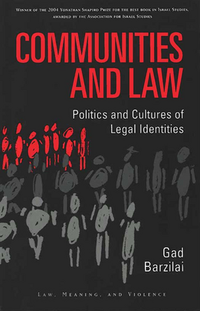 Cover image for Communities and Law: Politics and Cultures of Legal Identities
