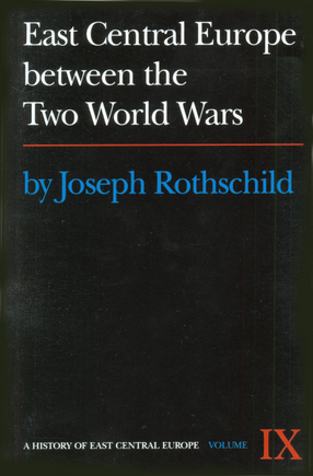Cover image for East Central Europe between the two World Wars