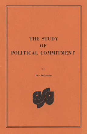 Cover image for The study of political commitment