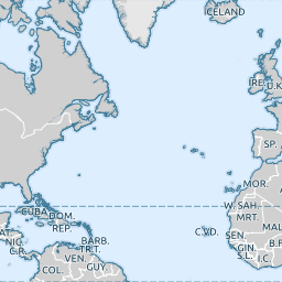 triangular trade blank map